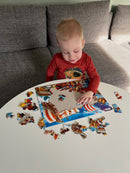 Puslespil i Pap fra Larsen - Vikinger - 65 brikker.