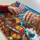 Puslespil i Pap fra Larsen - Vikinger - 65 brikker.