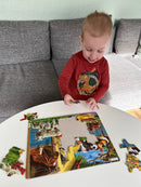 Puslespil i Pap fra Larsen - Bondegårdsdyr - 23 brikker.