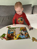 Puslespil i Pap fra Larsen - Bondegårdsdyr - 23 brikker.