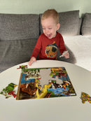 Puslespil i Pap fra Larsen - Bondegårdsdyr - 23 brikker.