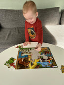 Puslespil i Pap fra Larsen - Bondegårdsdyr - 23 brikker.