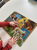 Puslespil i Pap fra Larsen - Bondegårdsdyr - 23 brikker.