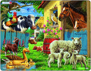 Puslespil i Pap fra Larsen - Bondegårdsdyr - 23 brikker. - Billede 1