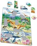 Puslespil i Pap fra Larsen - Dinoer - 35 brikker. - Billede 1