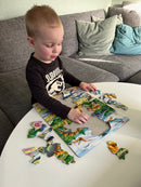 Puslespil i Pap fra Larsen - Dinoer - 35 brikker.