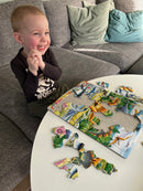 Puslespil i Pap fra Larsen - Dinoer - 35 brikker.