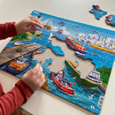 Puslespil i Pap fra Larsen - Havn - 35 brikker.