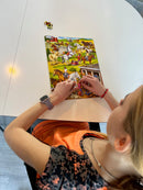 Puslespil i Pap fra Larsen - Rideskole - 50 brikker.