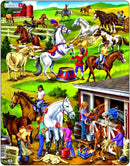 Puslespil i Pap fra Larsen - Rideskole - 50 brikker. - Billede 1