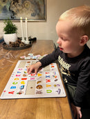 ABC Puslespil i pap fra Larsen - 29 brikker.