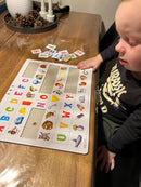 ABC Puslespil i pap fra Larsen - 29 brikker.