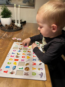 ABC Puslespil i pap fra Larsen - 29 brikker.