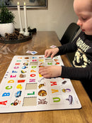 ABC Puslespil i pap fra Larsen - 29 brikker.