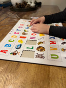 ABC Puslespil i pap fra Larsen - 29 brikker.