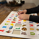 ABC Puslespil i pap fra Larsen - 29 brikker.