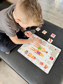 Puslespil i Pap fra Larsen - Skolesæt med 4 puslespil.