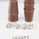 Spillesæt med 30 terninger og 5 raflebægre. - Billede 1