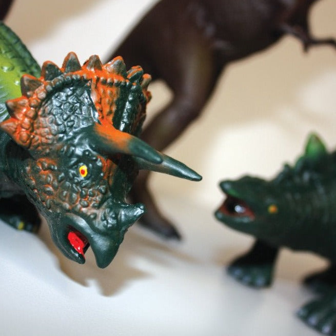 Dyr - Dinoer fra Green Rubber Toys - 4 stk. - Billede 1