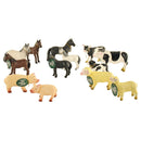 Bondegårdsdyr fra Green Rubber Toys - 10 stk. - Billede 1