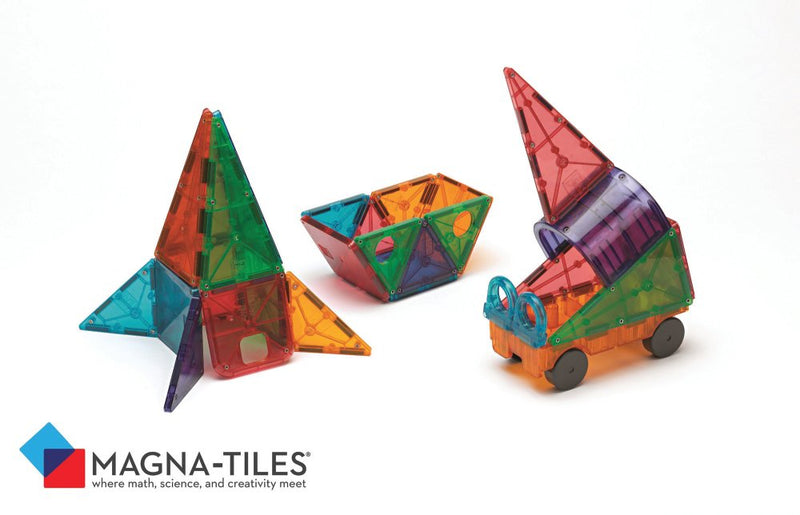 Magna-Tiles DX sæt - 96 stk. Transparent & Farvet. - Billede 1