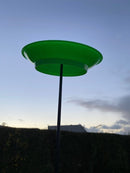 Jonglør tallerkener med plaststave - 3 stk - ass farve. - Billede 1