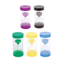 Timeglassæt med 5 store timeglas - 1,3,5,15 og 30 minutter. - Billede 1