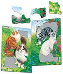 Puslespil i Pap fra Larsen - Katte - sæt med 2 stk. - Billede 1