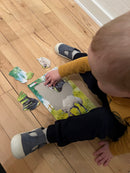 Puslespil i Pap fra Larsen - Heste - sæt med 2 stk.