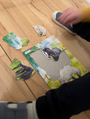 Puslespil i Pap fra Larsen - Heste - sæt med 2 stk.