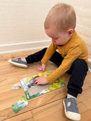 Puslespil i Pap fra Larsen - Heste - sæt med 2 stk.