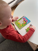 Puslespil i pap - 10 brikker (Høne)