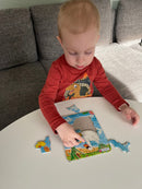 Puslespil i pap - 10 brikker (Svane)