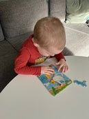 Puslespil i Pap fra Larsen - Dyrebørn - 4 stk.