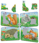 Puslespil i Pap fra Larsen - Skovdyr - sæt med 4 stk. - Billede 1