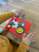 4 Puslespil i Pap  - Maskiner.