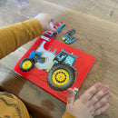 4 Puslespil i Pap  - Maskiner.