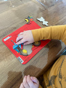 4 Puslespil i Pap  - Maskiner.