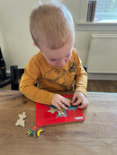 4 Puslespil i Pap  - Maskiner.