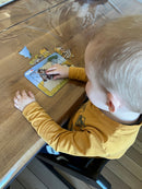 Puslespil i Pap fra Larsen - Savannedyr - sæt med 4 stk.