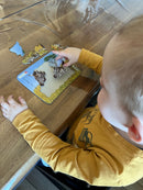 Puslespil i Pap fra Larsen - Savannedyr - sæt med 4 stk.