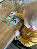 Puslespil i Pap fra Larsen - Savannedyr - sæt med 4 stk.