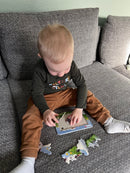 Puslespil i Pap - Dyrebørn - sæt med 4 stk.