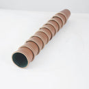 Raflebægersæt med 10 stk raflebæger af læder - Ø:6,5 x H:9 cm - Billede 1