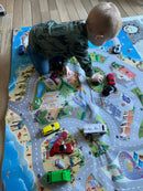 Legetæppe med Kyst motiv - 100x150 cm.