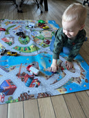 Legetæppe med Kyst motiv - 100x150 cm.