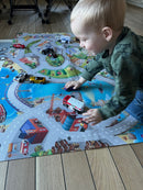 Legetæppe med Kyst motiv - 100x150 cm.