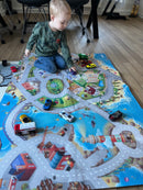 Legetæppe med Kyst motiv - 100x150 cm.