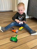 Legetøjsbiler i metal - Renovation - 4 stk - 12 cm.