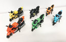 Legetøjsmotorcykelsæt i ass. farver - 12 cm - 6 stk. - Billede 1